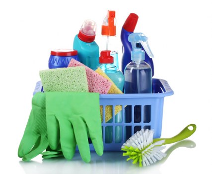 Safety-focused carpet cleaning in a home environment